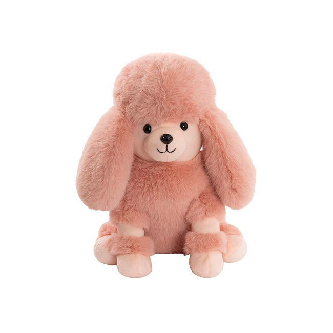 Poodle Posh Plush Soft Toy Dusty Pink (25cmST)