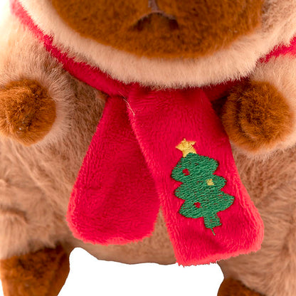 Christmas Capybara George Plush Toy Brown (22cmST)