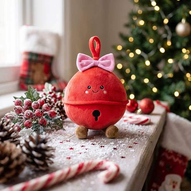 Jolly Bell Plush Soft Toy Red (20cmST)