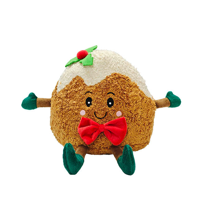 Christmas Pudding Plush Soft Toy Brown (20cmST)