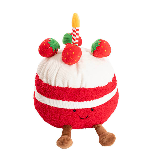 Strawberry Cream Cake Plush Soft Toy Red (20cm.ST)