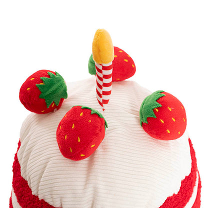 Strawberry Cream Cake Plush Soft Toy Red (20cm.ST)