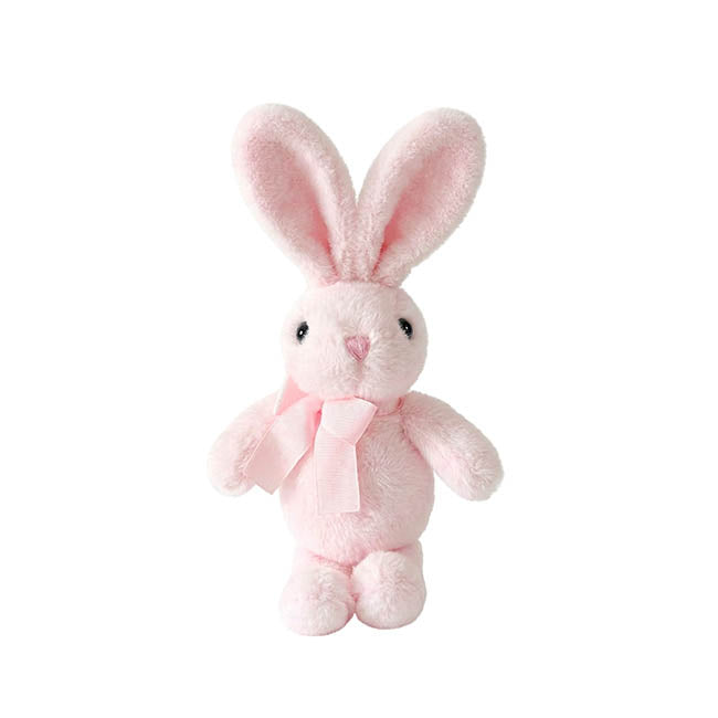 Bunny Lola w Bow Plush Soft Toy Pink (15cm.ST)