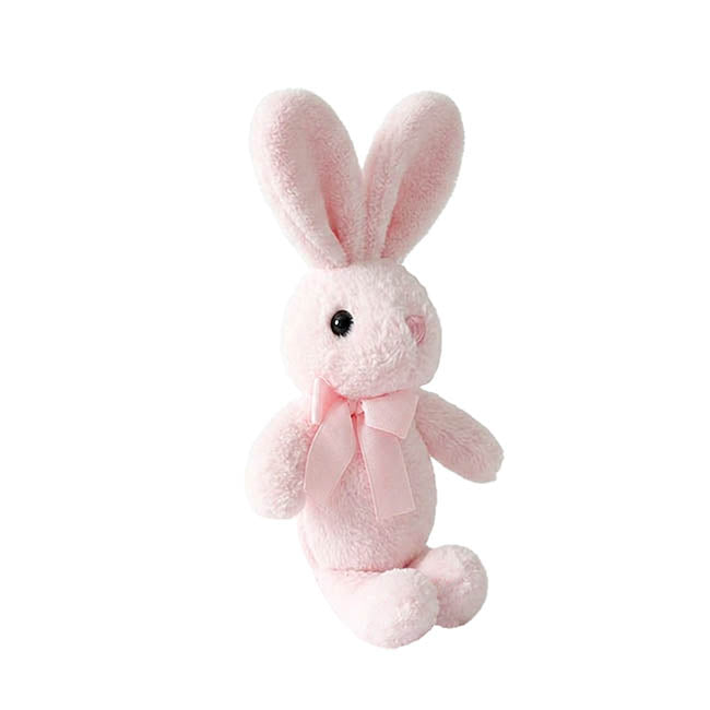 Bunny Lola w Bow Plush Soft Toy Pink (15cm.ST)
