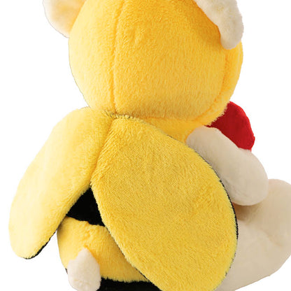 Teddy Bear Jacob w Bee Mine Heart Plush Toy White (32cmST)