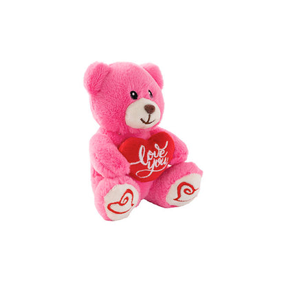 Mini Teddy Bear Alfie w Love You Heart Plush D.Pink (14cmST)
