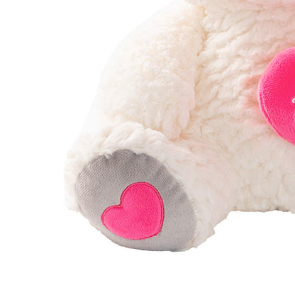 Teddy Bear Jamie w Happy Galentine's Day Heart White(32cmST)