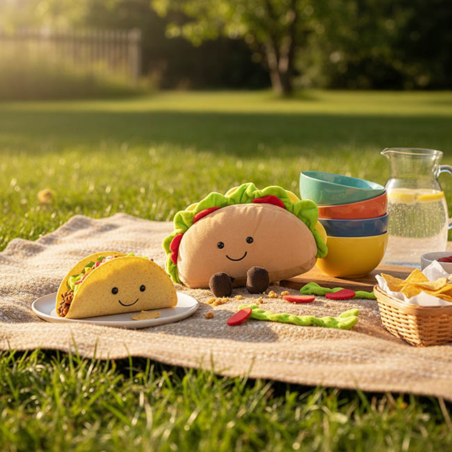 Mr Tacos Plush Soft Toy Brown (22x13cm.ST)