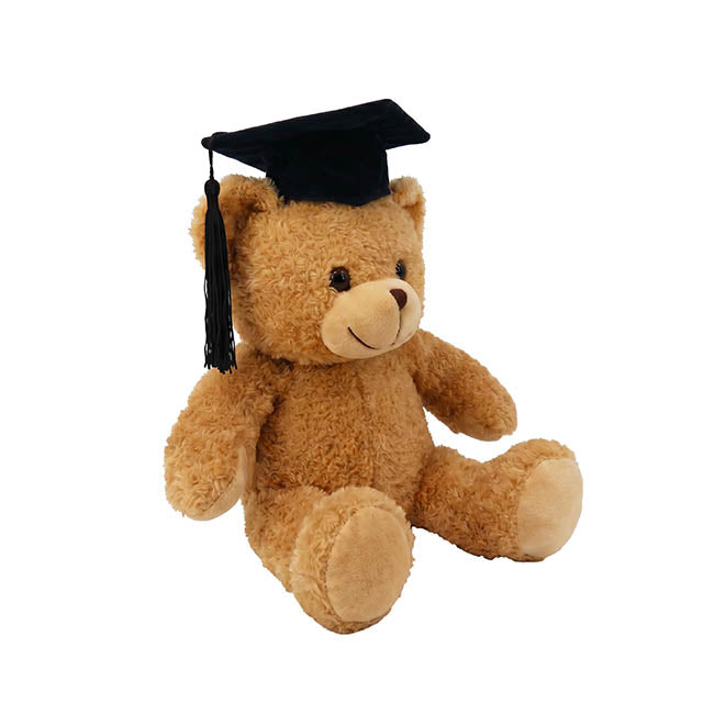 Teddy Bear Bobby Graduation Plush Brown (30cm.ST)