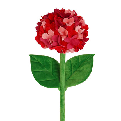 Hydrangea Plush Stem Red (42cmH)