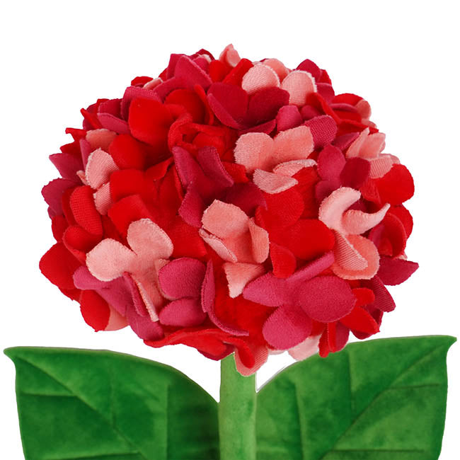 Hydrangea Plush Stem Red (42cmH)