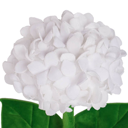 Hydrangea Plush Stem White (42cmH)