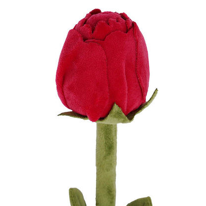 Rose Bud Plush Stem Dark Red (42cmH)