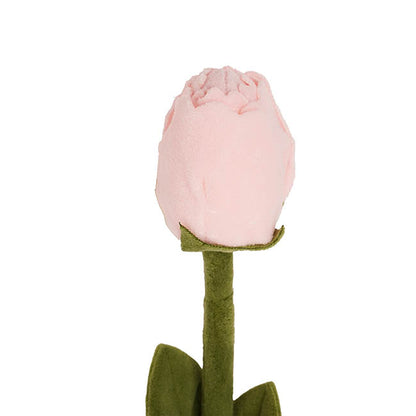 Rose Bud Plush Stem Soft Pink (42cmH)
