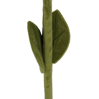 Rose Bud Plush Stem White (42cmH)