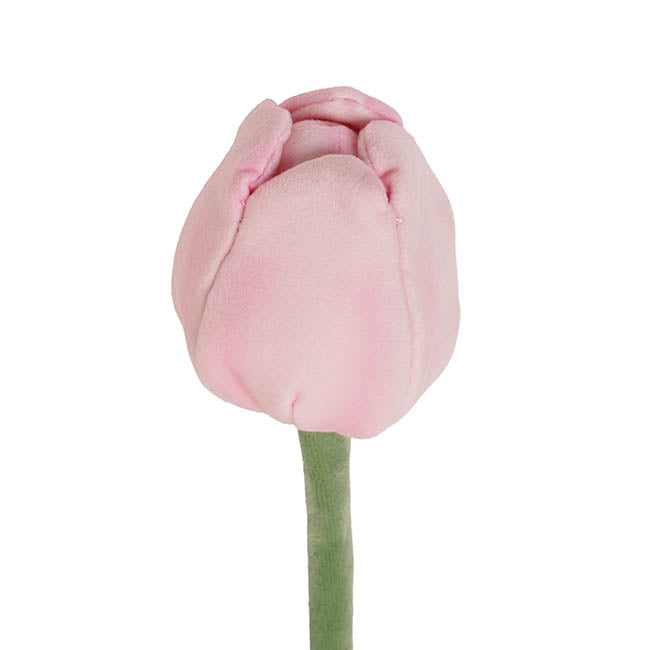 Tulip Plush Stem Soft Pink (48cmH)