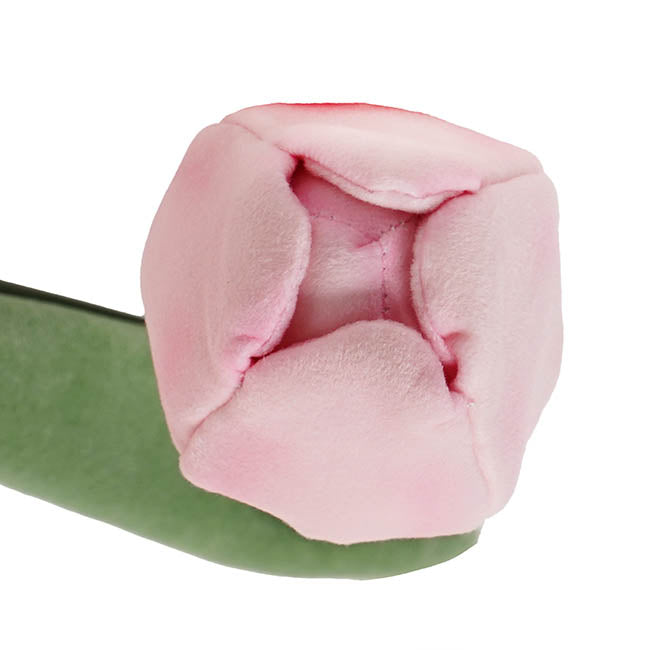 Tulip Plush Stem Soft Pink (48cmH)