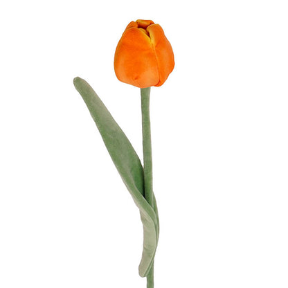 Tulip Plush Stem Orange (48cmH)