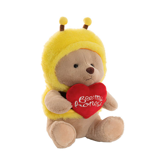 Teddy Bear Bumble w Bee my Honey Heart Yellow (25cm.ST)