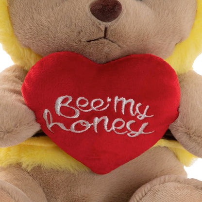 Teddy Bear Bumble w Bee my Honey Heart Yellow (25cm.ST)