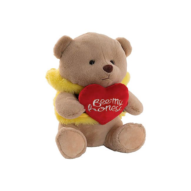 Teddy Bear Bumble w Bee my Honey Heart Yellow (25cm.ST)