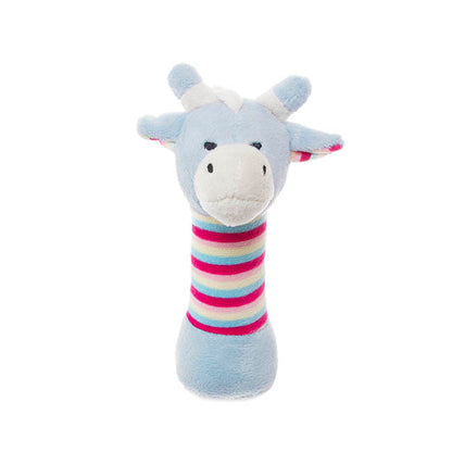 Thomas Giraffe Hand Rattle Blue & Pink Multi (15cmHT)