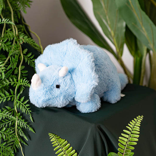 Triceratops Dinosaur Plush Soft Toy Soft Blue (31x16cmHT)