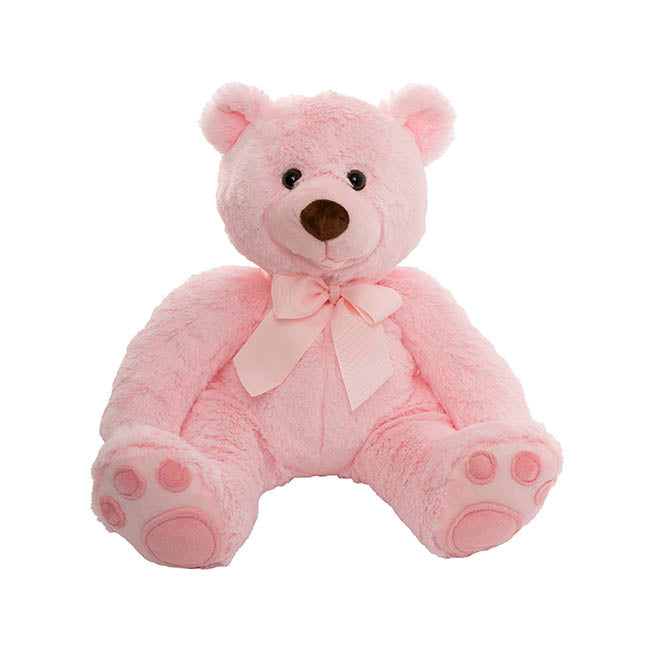 Teddy Bear Mojo Plush Soft Toy Pink (40cmHT)