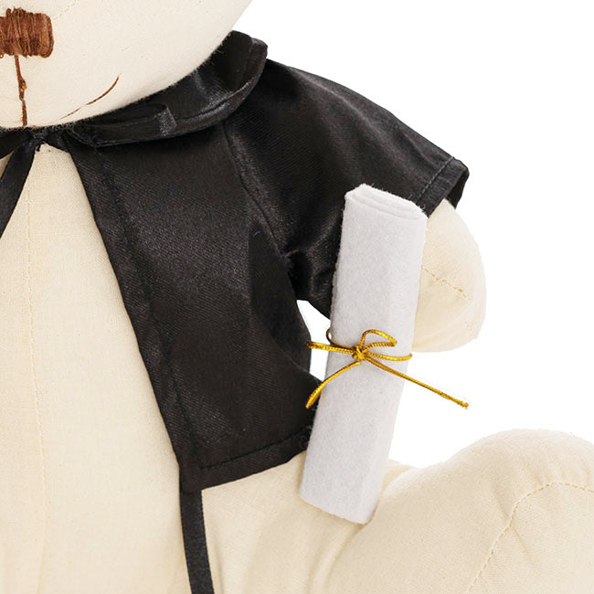 Graduation Signature Calico Teddy Bear w Pen Cream (25cmST)