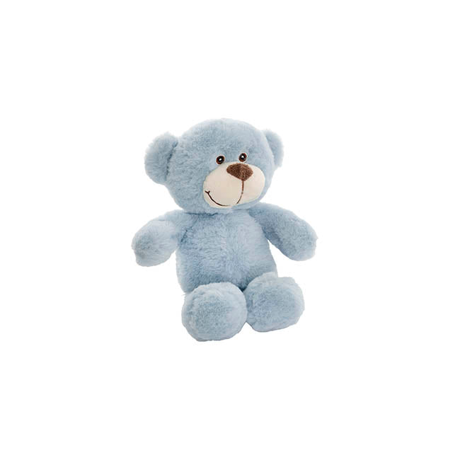 Mr Snuggles Plush Teddy Bear Stone Blue (15cmST)