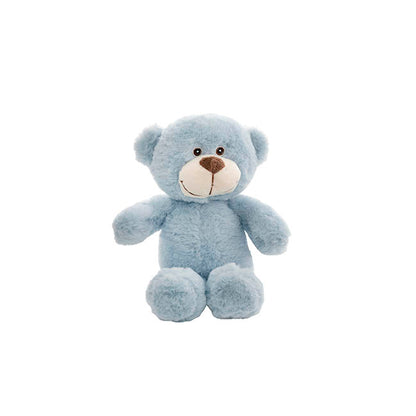 Mr Snuggles Plush Teddy Bear Stone Blue (15cmST)