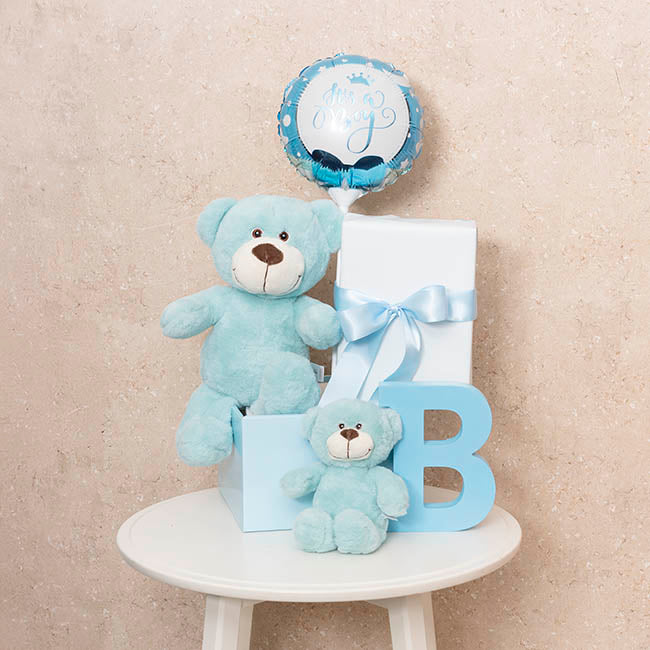 Mr Snuggles Plush Teddy Bear Aqua Teal (15cmST)