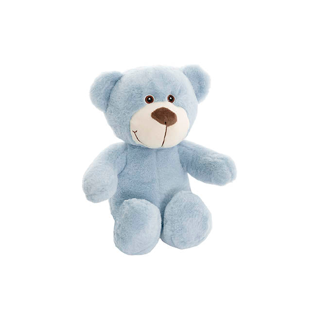 Mr Snuggles Plush Teddy Bear Stone Blue (25cmST)