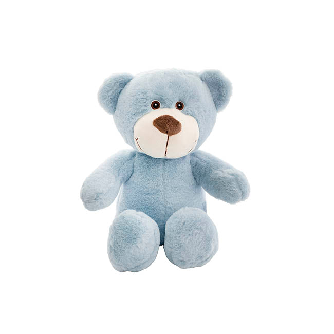 Mr Snuggles Plush Teddy Bear Stone Blue (25cmST)