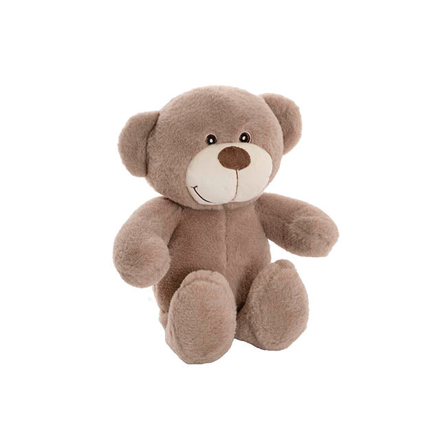 Mr Snuggles Plush Teddy Bear Taupe Brown (25cmST)