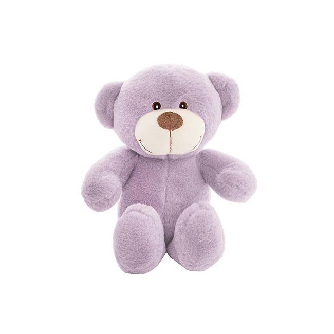 Mr Snuggles Plush Teddy Bear Dusty Lavender (25cmST)
