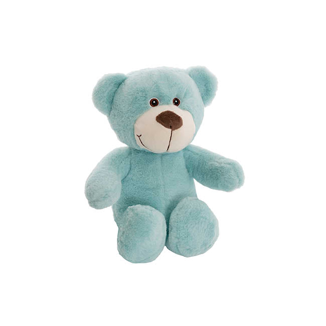 Mr Snuggles Plush Teddy Bear Aqua Teal (25cmST)