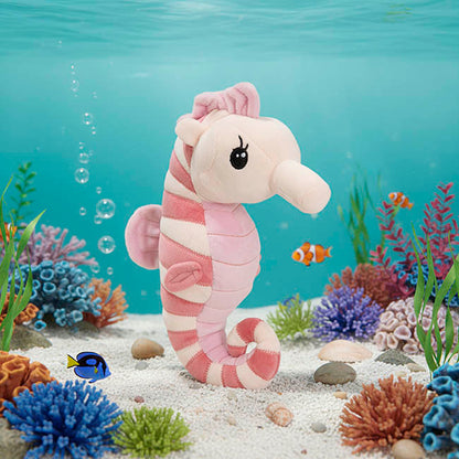 Moana the Seahorse Eco Plush Soft Toy Pink (25cm.HT)