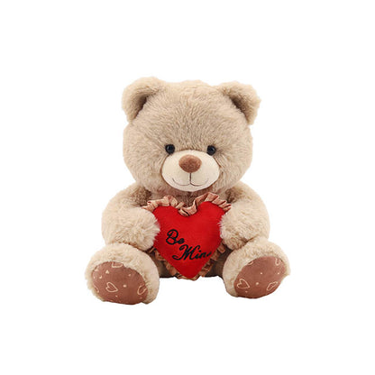 Eco Teddy Bear Frederick w Be Mine Heart Brown (25cm.ST)