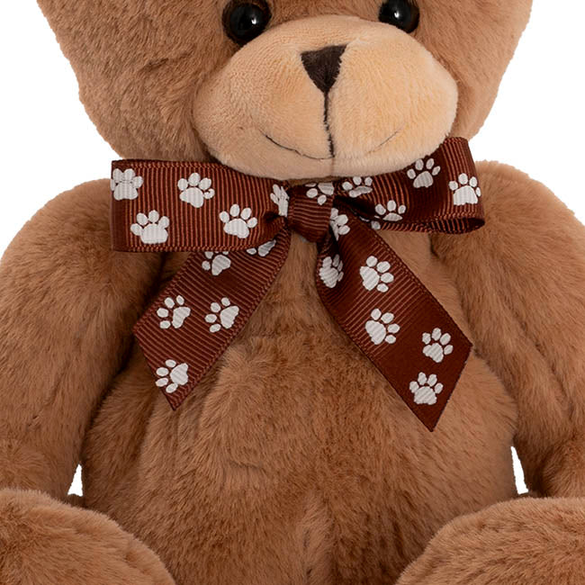 Luca Eco Teddy Bear w Bow Brown (20cm.ST)
