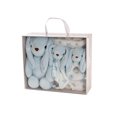 Flopsy Bunny Gift Set Accessories & Blanket Blue (23cmST)