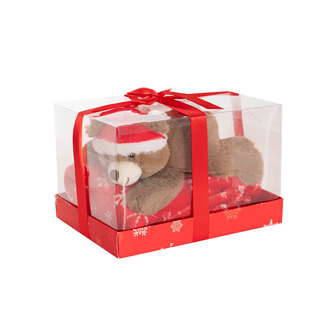 Teddy Bear Alfie Gift Pack Red (25x18.5x16cmH)