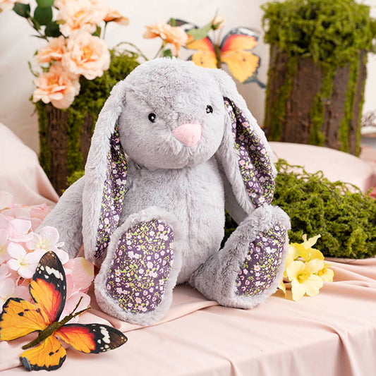 Bunny Lucy Plush Soft Toy Light Grey (25cmST)