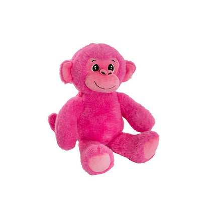 Monkey Sammy Plush Soft Toy Hot Pink (20cmST)