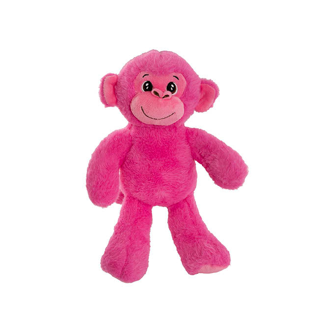 Monkey Sammy Plush Soft Toy Hot Pink (20cmST)