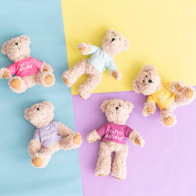 Teddy Bear Message Its a Boy Blue T Shirt (20cmHT)