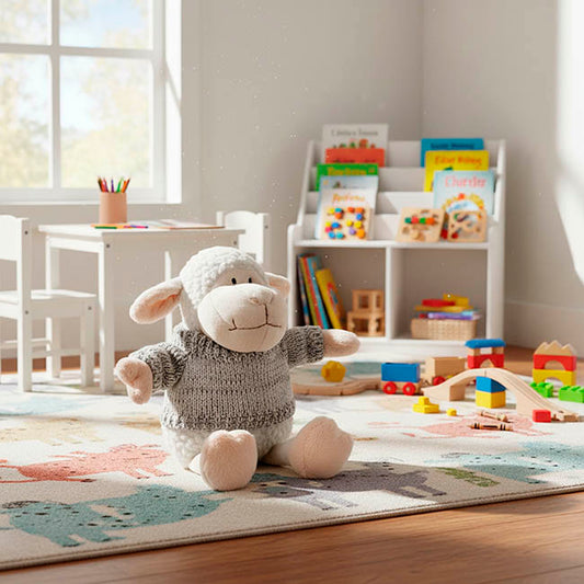 Sheep Lambert with Jumper White Grey (25cmHT)