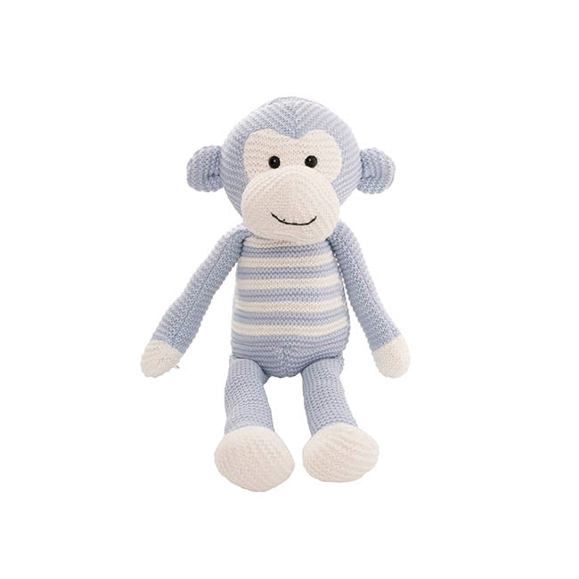 Monkey Louie Plush Soft Toy Baby Blue (40cmHT)