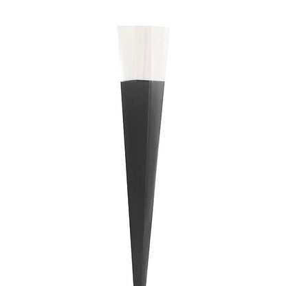 Acetate Premium Rose Cone Square Black & Clear Pk6 (7x65cmH)