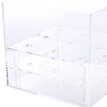 Acrylic 9 Head Rose Display Box with Lid (16x15cm)